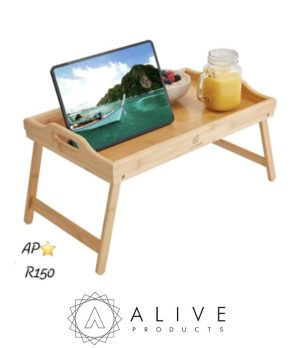Lap desk with foldable legs and built-in handles