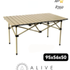 Outdoor almunium alloy folding dining table