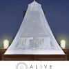 White round mosquito net bed canopy