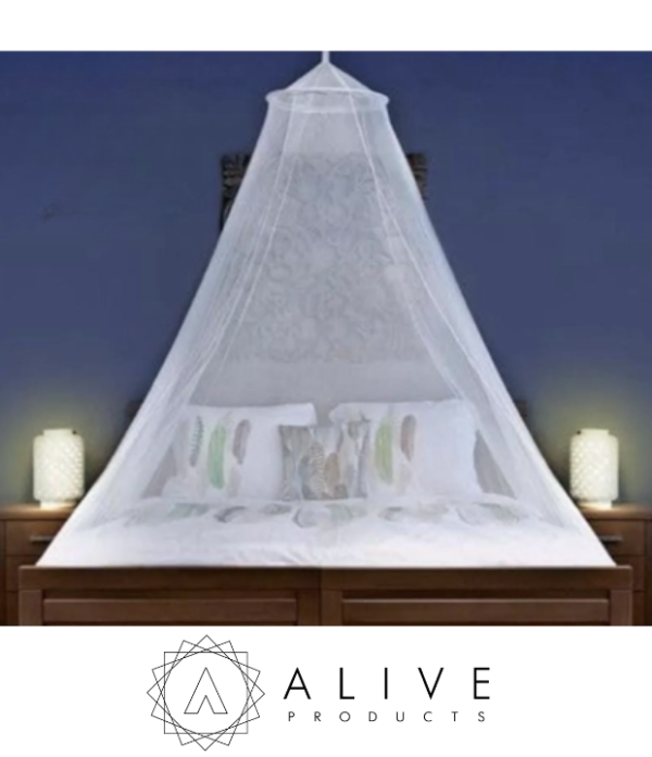 White round mosquito net bed canopy