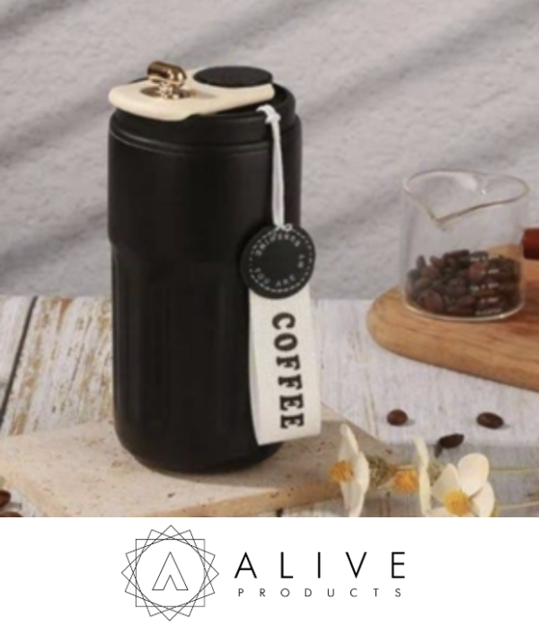 Stainless steel vacuum coffee mug