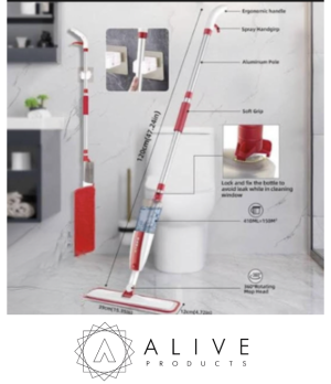 Spray mop for floor cleaning