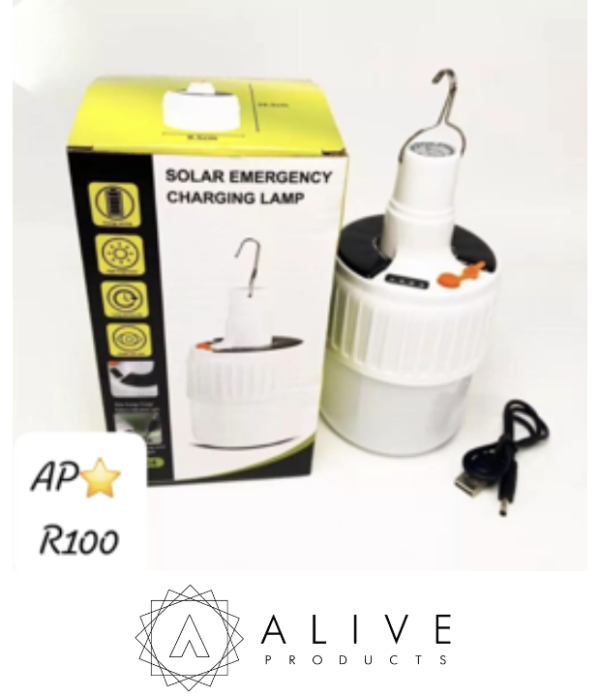 Portable Solar Emergency Charging Lamp.